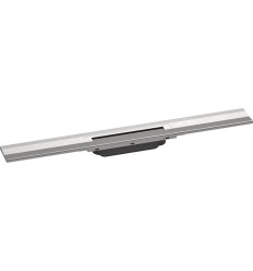 Element zewnętrzny odpływu liniowego 700 z możliwością przycięcia, montaż przyścienny Stal RainDrain Flex Hansgrohe (56050800)