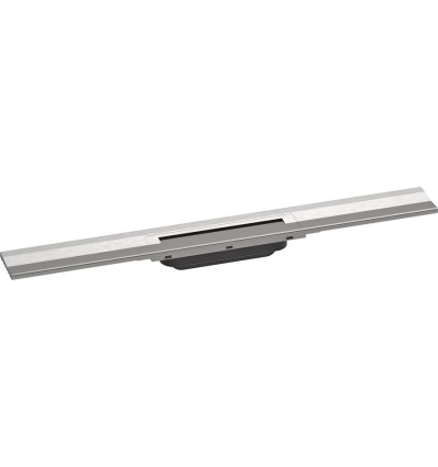 Element zewnętrzny odpływu liniowego 700 z możliwością przycięcia, montaż przyścienny Stal RainDrain Flex Hansgrohe (56050800)