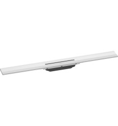 Element zewnętrzny odpływu liniowego 800 z możliwością przycięcia, montaż przyścienny Biały RainDrain Flex Hansgrohe (56051700)