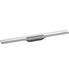 Element zewnętrzny odpływu liniowego 800 z możliwością przycięcia, montaż przyścienny Stal RainDrain Flex Hansgrohe (56051800)