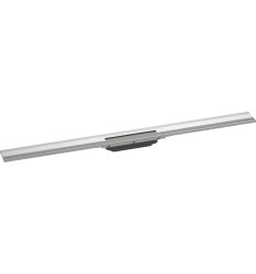 Element zewnętrzny odpływu liniowego 1000 z możliwością przycięcia, montaż przyścienny Stal RainDrain Flex Hansgrohe (56053800)
