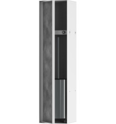 Wnęka ścienna z półką, pojemnikiem na szczotkę toaletową i drzwiczkami do wyłożenia XtraStoris Rock Hansgrohe (56060700)
