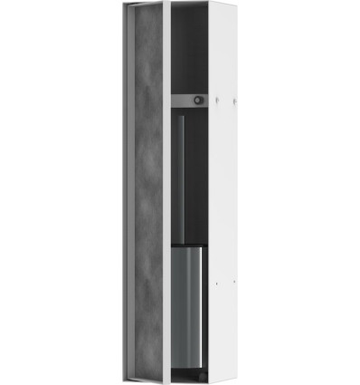 Wnęka ścienna z półką, pojemnikiem na szczotkę toaletową i drzwiczkami do wyłożenia XtraStoris Rock Hansgrohe (56060700)