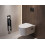 Wnęka ścienna na papier toaletowy z pojemnikiem na szczotkę toaletową i drzwiczkami Czarny XtraStoris Rock Hansgrohe (56062670)