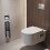 Wnęka ścienna na papier toaletowy z pojemnikiem na szczotkę toaletową i drzwiczkami Biały XtraStoris Rock Hansgrohe (56062700)