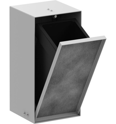 Wnęka ścienna z koszem na śmieci i drzwiczkami do wyłożenia płytkami 300/150/140 Biały XtraStoris Rock Hansgrohe (56063700)