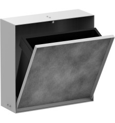 Wnęka ścienna z koszem na śmieci i drzwiczkami do wyłożenia płytkami 300/300/100 Biały XtraStoris Rock Hansgrohe (56089700)