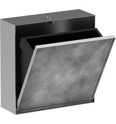 Wnęka ścienna z koszem na śmieci i drzwiczkami do wyłożenia płytkami 300/300/100 Stal XtraStoris Rock Hansgrohe (56089800)