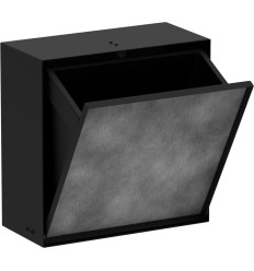 Wnęka ścienna z koszem na śmieci i drzwiczkami do wyłożenia płytkami 300/300/140 Czarny XtraStoris Rock Hansgrohe (56090670)