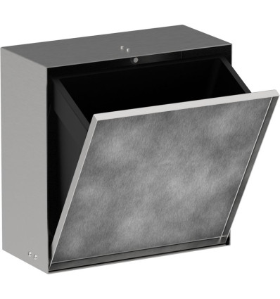 Wnęka ścienna z koszem na śmieci i drzwiczkami do wyłożenia płytkami 300/300/140 Stal XtraStoris Rock Hansgrohe (56090800)
