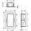 Wnęka ścienna z ozdobną ramką 30x15 Czarny Chrom/Stal XtraStoris Individual Hansgrohe (56094340)