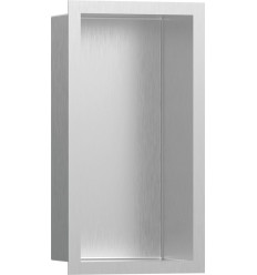 Wnęka ścienna z ozdobną ramką 30x15 Stal szczotkowana XtraStoris Individual Hansgrohe (56094800)