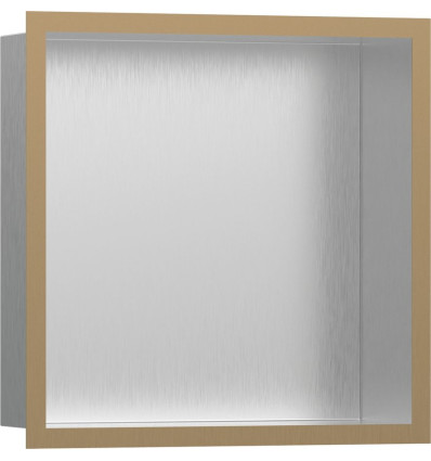 Wnęka ścienna z ozdobną ramką 30x30 Brąz/Stal XtraStoris Individual Hansgrohe (56097140)