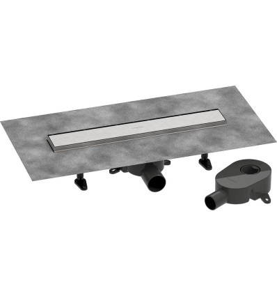 Odpływ liniowy 50 ozdobny/do wyłożenia płytkami standardowy/niski Stal RainDrain Go Hansgrohe (56270800)