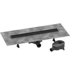 odpływ liniowy 60 ozdobny/do wyłożenia płytkami standardowy/niski Czarny RainDrain Go Hansgrohe (56271670)