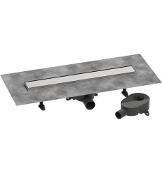 Odpływ liniowy 60 ozdobny/do wyłożenia płytkami standardowy/niski Stal RainDrain Go Hansgrohe (56271800)