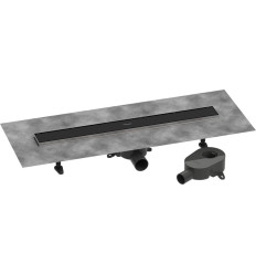 Odpływ liniowy 70 ozdobny/do wyłożenia płytkami standardowy/niski Czarny RainDrain Go Hansgrohe (56272670)