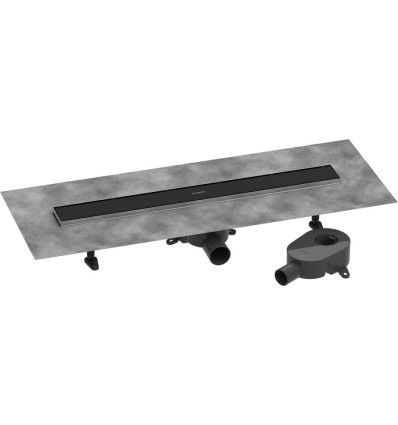 Odpływ liniowy 70 ozdobny/do wyłożenia płytkami standardowy/niski Czarny RainDrain Go Hansgrohe (56272670)