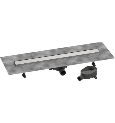 Odpływ liniowy 80 ozdobny/do wyłożenia płytkami standardowy/niski Stal RainDrain Go Hansgrohe (56273800)