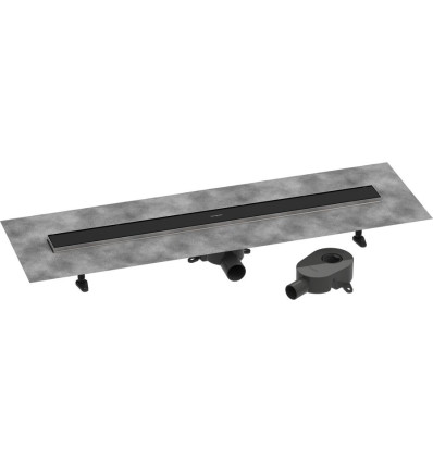 Odpływ liniowy 90 ozdobny/do wyłożenia płytkami standardowy/niski Czarny RainDrain Go Hansgrohe (56274670)