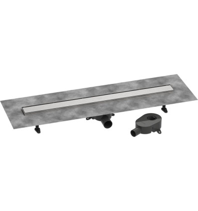 Odpływ liniowy 90 ozdobny/do wyłożenia płytkami, standardowy/niski Stal RainDrain Go Hansgrohe (56274800)
