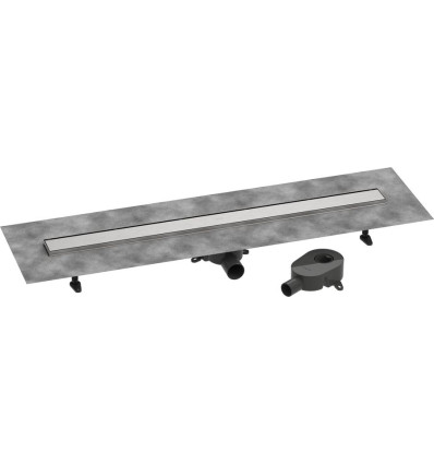 Odpływ liniowy 100 ozdobny/do wyłożenia płytkami, standardowy/niski Stal RainDrain Go Hansgrohe (56275800)