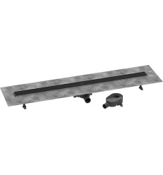 Odpływ liniowy 120 ozdobny/do wyłożenia płytkami, standardowy/niski Czarny RainDrain Go Hansgrohe (56276670)