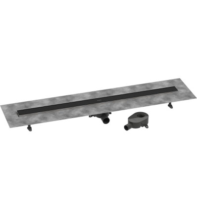 Odpływ liniowy 120 ozdobny/do wyłożenia płytkami, standardowy/niski Czarny RainDrain Go Hansgrohe (56276670)