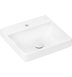 Mała umywalka wpuszczana 50x48 szlifowana z otworem, bez przelewu Xelu Q Hansgrohe (61014450)