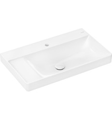 Umywalka wpuszczana z półką po lewej 80x48 szlifowana z otworem na baterię bez przelewu Xelu Q Hansgrohe (61033450)