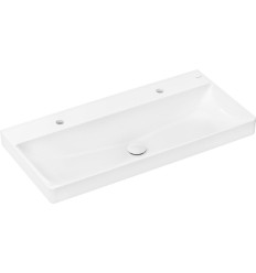 Umywalka wpuszczana 100x48 szlifowana, 2 otwory na baterie bez przelewu Xelu Q Hansgrohe (61040450)