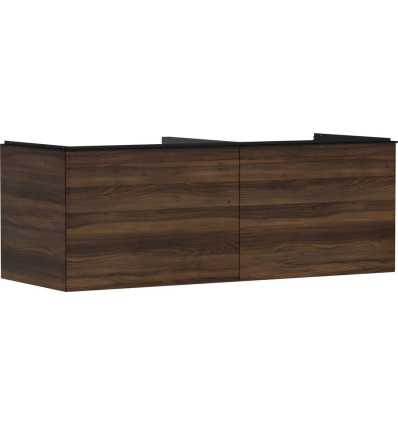 Szafka pod szlifowaną umywalkę wpuszczaną w blat z 2 szufladami 1360/550, Ciemny Orzech Xelu Q Hansgrohe (54069670)