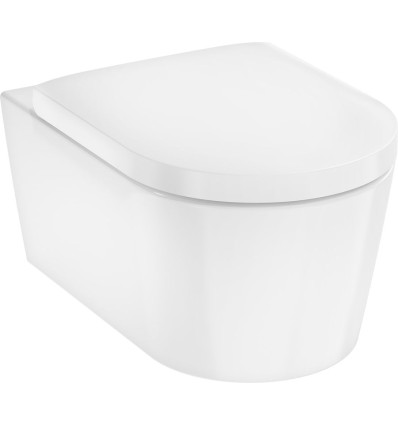 Miska wisząca WC bezkołnierzowa z deską WC SoftClose EluPura S Hansgrohe (62021450)
