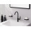 Bateria umywalkowa z obrotową wylewką i korkiem Czarny Logis Hansgrohe (71130670)