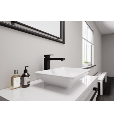 Bateria umywalkowa 190 z korkiem Vernis Shape czarny mat Hansgrohe (71562670)