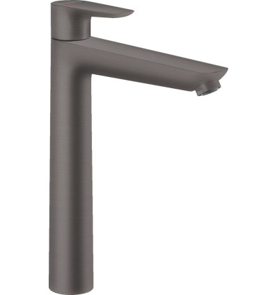 Bateria umywalkowa 240 z korkiem z cięgłem Talis E czarny chrom szczotkowany Hansgrohe (71716340)