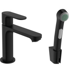Bateria umywalkowa z bidetką czarny mat Rebris S Hansgrohe (72215670)