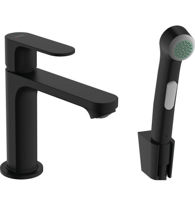 Bateria umywalkowa z bidetką czarny mat Rebris S Hansgrohe (72215670)