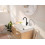Bateria umywalkowa z obrotową wylewką i korkiem Czarny mat Rebris S Hansgrohe (72536670)