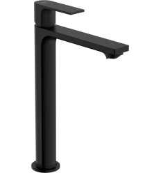 Bateria umywalkowa 240 CoolStart EcoSmart+ z korkiem czarny mat Rebris E Hansgrohe (72591670)