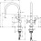 Bateria kuchenna Stal Talis M54 Hansgrohe (72805800)