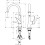 Bateria kuchenna 260 1jet Talis chrom Hansgrohe (72812000)