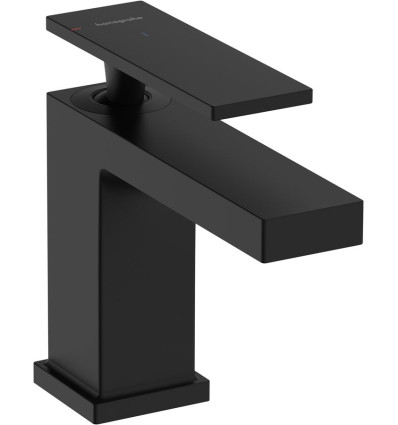 Bateria umywalkowa z korkiem 80 czarny mat Tecturis E Hansgrohe (73002670)