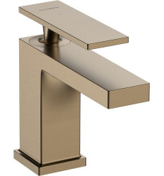 Bateria umywalkowa 80 CoolStart z korkiem z cięgłem Brąz Tecturis E Hansgrohe (73004140)