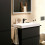 Bateria umywalkowa czarny mat Tecturis E Hansgrohe (73023670)