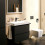 Bateria umywalkowa 110 Fine CoolStart z korkiem Push-Open Czarny Tecturis E Hansgrohe (73024670)