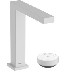 Bateria umywalkowa z niezamykanym kompletem odpływowym Biały mat Tecturis E Hansgrohe (73053700)