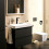 Bateria umywalkowa 210 Fine CoolStart z obrotową wylewką i korkiem czarny Tecturis E Hansgrohe (73063670)