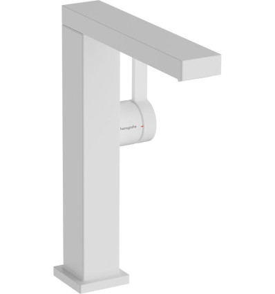 Bateria umywalkowa 210 z obrotową wylewką i korkiem biały Tecturis E Hansgrohe (73063700)