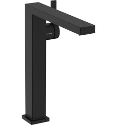Bateria umywalkowa 240 Fine CoolStart z korkiem czarny mat Tecturis E Hansgrohe (73073670)